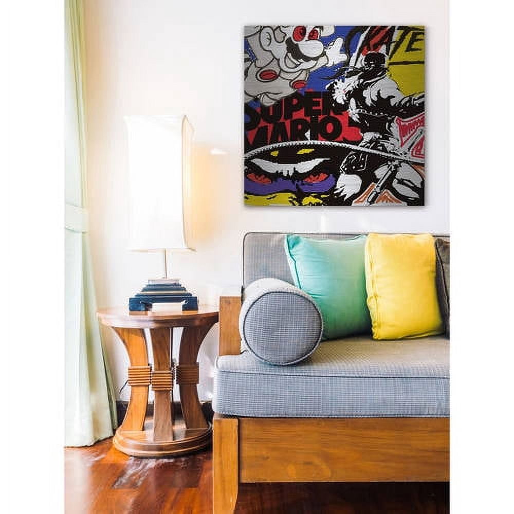 "Super Games II" Painting Print on Brushed Aluminum