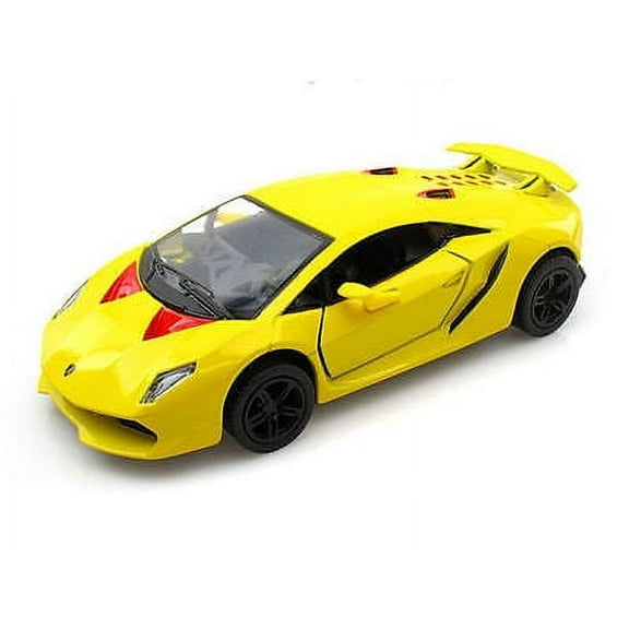 5" Kinsmart Lamborghini Sesto Elemento Diecast Model Toy 1:38 Yellow