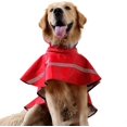 thumbnail image 1 of Chaqueta impermeable ajustable con capucha para perros, chaqueta reflectante para la lluvia, ropa impermeable para perros pequeños, medianos y grandes (m, roja), 1 of 5