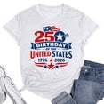 thumbnail image 3 of Wxolcjlv Women's 250 Years 1776-2026 250th Birthday T-Shirt 250th Birthday USA Graphic Tee Short Sleeve Independence Day Tshirt, 3 of 3