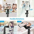 thumbnail image 4 of 70 inch Phone Tripod, Extendable Selfie Stick Tripod with Remote, Portable Cell Phone Tripod Stand, Lightweight Travel, 4 of 5