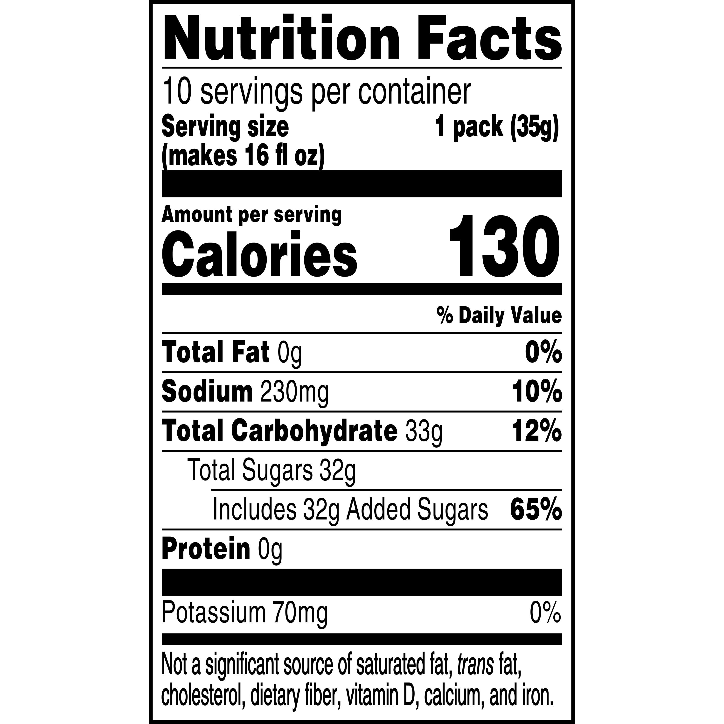 Gatorade Thirst Quencher Fruit Punch Sports Drink Mix Powder, 1.23oz, 10 Count Packets