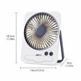 thumbnail image 3 of Portable Mini Desk Fan Thin Card Style Usb Powered Personal Fan with Warm Led Light 5 Speed Adjustment for Indoor Outdoor Use Home Car Office Yellow 1 Pack, 3 of 9