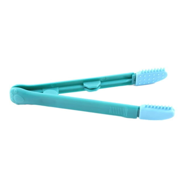 Methold Cepillo azul verde para el cuidado de los ojos de mascotas: limpieza suave y eliminación de manchas de rasgaduras Cepillo de limpieza Aseo de mascotas Azul verde