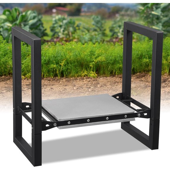 Garden Kneeler and Seat, Foldable Garden Stool 400lbs Heavy Duty Garden Tools Protects Knees and Back, Women and Men Seniors Gardener,Large 19.7"x10"x18.5"
