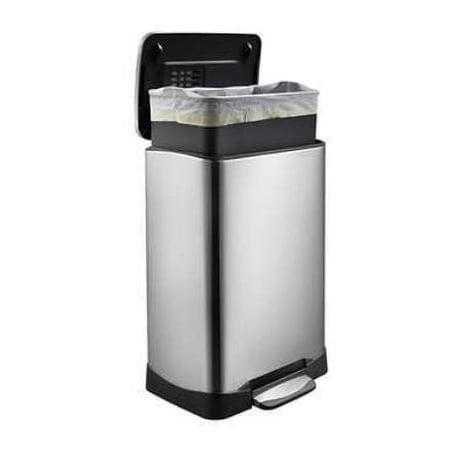 Household Essentials Eko NEO Stainless Trash Can with Hands-Free Open and Close, 50L