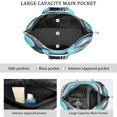 thumbnail image 3 of 22 Inch Oversized Travel Bag Lightweight Canvas Weekender Duffel with Multi Pockets, Colorful Pop Pattern, 3 of 5