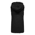 thumbnail image 7 of Fleece Vest for Women Ladies' Winter Versatile Double-sided Fleece Sleeveless Hooded Jacket Black S, 7 of 7