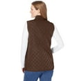 thumbnail image 2 of Woman Within Plus Size Zip-Front Quilted Vest Long Lightweight Gilet, 2 of 6