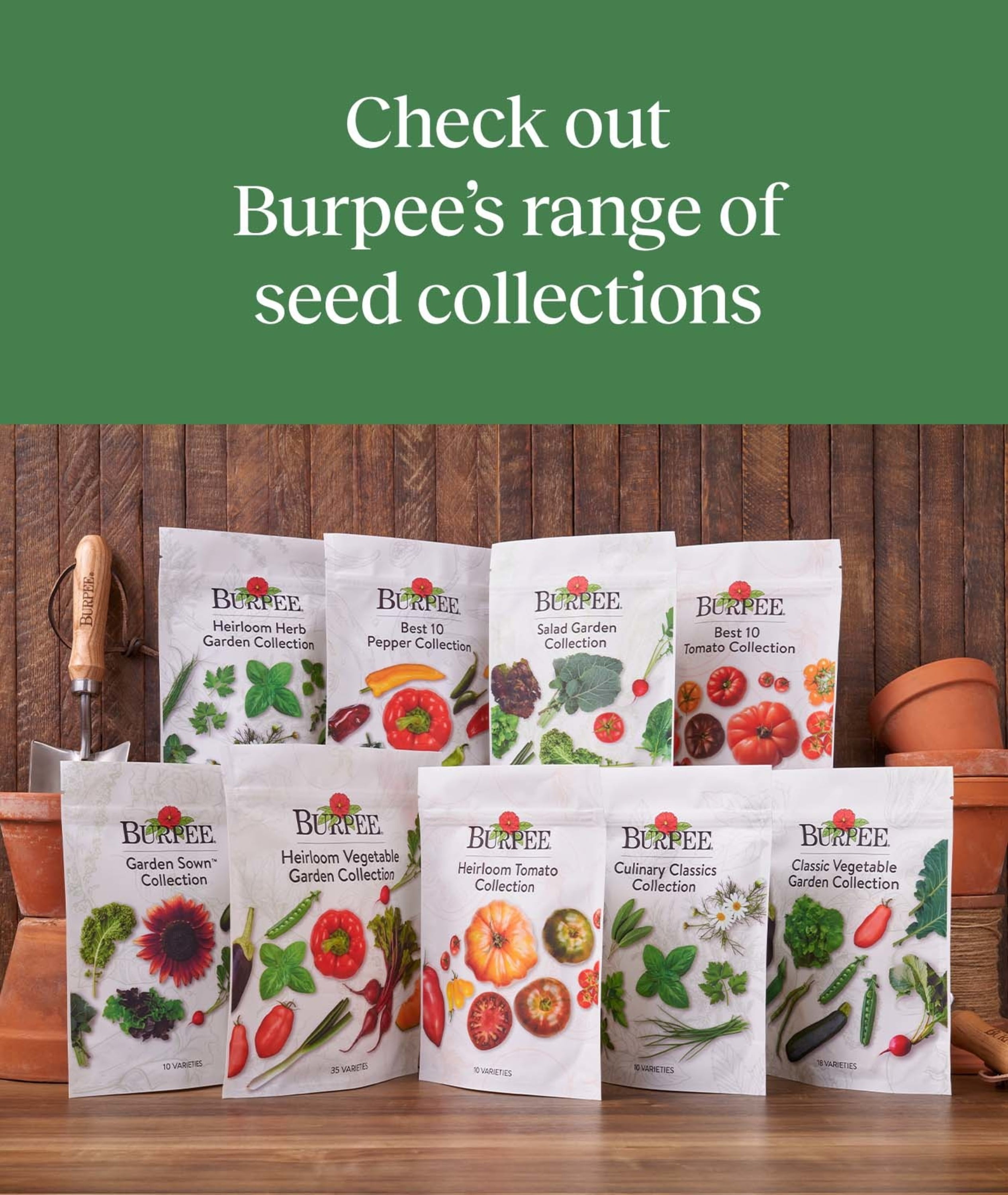 Burpee Heirloom Vegetable Plant Seeds (35 Variety Pack), Non-GMO, Annual Lifecycle, Full Sun