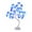 Blue, variant on Fnyoxu Rose Flower Table Tree Light 24 LEDs Desk Top Bonsai Lighted Tree Battery Operated USB Plug Powered Tree Table Lamp Rose Flower Desk Tree Lamp for Home Party We