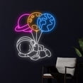 thumbnail image 3 of Handmadetneonsign Planet Balloon Astronaut Neon Sign, Flying Astronaut Led Sign, Spaceman Led Light, 3 of 5