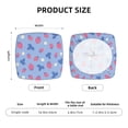thumbnail image 5 of KLL Strawberry And Flowers Pattern Seat Covers for Dining Room Chairs,Washable Chair Seat Chair Covers Seat Protector-Two Pieces, 5 of 7