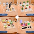 thumbnail image 4 of 3 Tier Acrylic Risers Shelf Case for Action Figure Collectibles, 34.95" x 8.25" x 6", 4 of 6