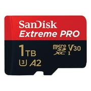 SanDisk 1TB Extreme Pro microSDXC UHS-I Memory Card - SDSQXCD-1T00-GN6MA
