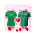thumbnail image 1 of Playera En Duo Para Parejas De Queen y King 14 De Febrero San Valentin Color Verde Talla Grande Marca Emil SaEs, 1 of 4