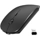 thumbnail image 1 of Ratón inalámbrico recargable, Slim Mute Silent Click Ratón óptico silencioso con receptor USB Compatible con notebook, PC, computadora portátil, computadora, MacBook Sailing  Electrónica, 1 of 5