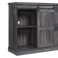 thumbnail image 3 of Myrtle 60" Fireplace with 2 Sliding Doors and Media Wire Management Oak, 3 of 7