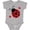 AC-Heather Grey, variant on Ladybug Lover Red and Black Girls Baby Bodysuit