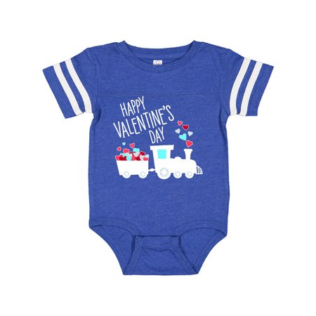 

Inktastic Happy Valentine s Day- train Gift Baby Boy or Baby Girl Bodysuit
