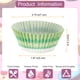 thumbnail image 2 of Uxcell 200 Contadores de Forros para Cupcakes, Vasos para Cupcakes de Tamaño Estándar, Forros de Muffins, Papeles para Hornear, Envolturas a Prueba de Grasa, Verde, 2 of 6