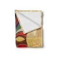 thumbnail image 2 of Tiki Bar Soft Flannel Fleece Throw Blanket, Colorful Vivid on Vintage Style Backdrop Geometric Prehistoric, Cozy Plush for Indoor and Outdoor Use, 50" x 60", Multicolor, by Ambesonne, 2 of 6