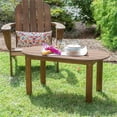 thumbnail image 2 of Riverbay Furniture Transitional Wood Outdoor Coffee Table in Brown, 2 of 7