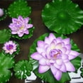 thumbnail image 7 of BUZIFU 8Pcs 4 Size Artificial Lotus Leaves Floating Foam Lotus Leaves Foliage Pond Decor Artificial Floating Plants Lily Pads with Fishing Line for Ponds Pool Aquarium Fish Tank Landscape Decorations, 7 of 7