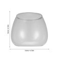 thumbnail image 2 of Shisuyan 1 Pc Microlandschaft Terrarium Flower Glass Vase Micro-Ecology Environment Bottles Succulent Plant Vase Glass Container for Flower (Transparent), 2 of 9