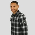 thumbnail image 6 of Men's Darius Rucker Collection by Fanatics Black Kentucky Wildcats Flannel Plaid Full-Snap Shirt, 6 of 6