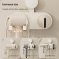 thumbnail image 5 of Hair Dryer Holder Wall Mounted, Hair Dryer Organizer Self Adhesive Compatible with Blow Dryer BlowDryer Holder Wall Mounted for Bathroom milky white, 5 of 5