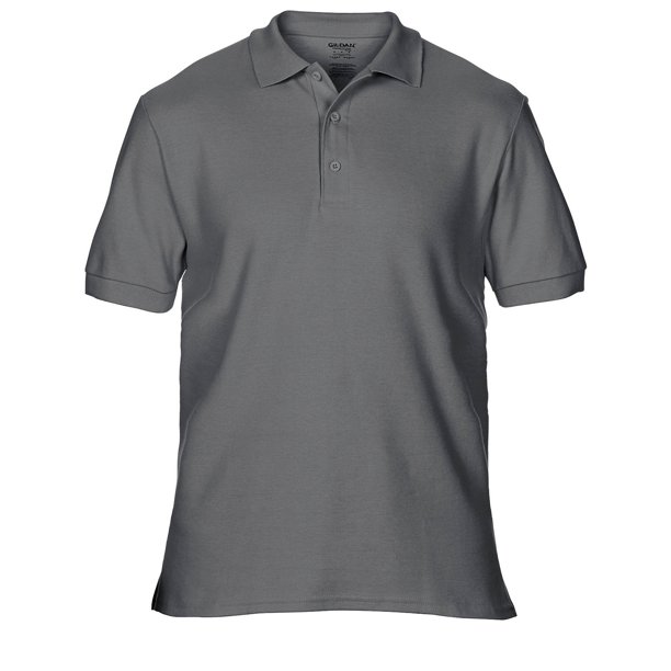Gildan - Polo de manga corta de deporte Doble Pique para caballero/hombre de primera Modelo Premium - Verano/ Vacaciones (Carbón)