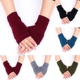 thumbnail image 1 of Femmes Protection Bras Chaud Longs Sans Doigts Gants Extensibles Manches Mitaines, 1 of 5