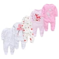 thumbnail image 3 of Honeyzone-Pijama de 5 piezas para bebé, Niña y niño, Ropa suave de algodón transpirable, pijama Pjiamas para recién nacido, 3 of 4