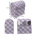 thumbnail image 4 of Geometric Stand Mixer Cover, Purple Toned Pixel Squares Forming Rhombuses Psychedelic Technology, Kitchen Appliance Organizer Bag Cover with Pockets, 5 Quarts, Violet and Pale Mauve, by Ambesonne, 4 of 4