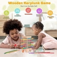 thumbnail image 4 of Torre de madera con 42 palitos, 6 bolas y dados. Juego de mesa educativo de matemáticas para el desarrollo de la motricidad fina. Regalo ideal para niños y niñas., 4 of 5