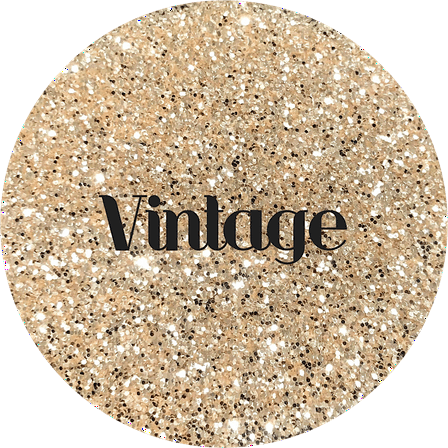 Glitter Heart Co. - High Quality Polyester Glitter - 2 oz Bottle - Vintage - High Sparkle Gold