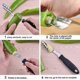 thumbnail image 4 of 2 Pieces Jalapeno Pepper Corer Core Deseeder Stainless Steel Chili Corer Remover, with Serrated, 4 of 5