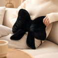 thumbnail image 5 of Black Bow Throw Pillow with Plush Short Fiber, Cute Decorative Pillow for Sofa & Bed Back Support, Unique Birthday Gift 1Pc, 5 of 7