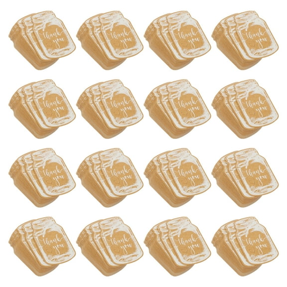 Zehuanyu  100 Sets Hanging Tag Christmas Labels and Stickers Thank You