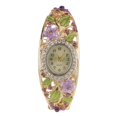 thumbnail image 4 of Regalos de Mujeres Reloj Multicolor Novedoso Cristal Flores Rhinestone para Boda Navidad Yinane Reloj pulsera, 4 of 6