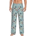 thumbnail image 1 of Kdxio Animal Dog Pattern Men's Pajama Pants, Elastic Waist with Drawstring and Pockets, Comfortable Loungewear-X-Large, 1 of 6