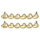 thumbnail image 1 of 2 Pcs Encanto para Agujetas para Zapatillas, Broches Decorativos para Agujetas para Zapatos Casual de Mujeres, Dorado (Corazón Hueco), 1 of 7