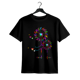thumbnail image 1 of Dandelion Cure Graphic T Shirt For Women Stretchy Polyester Blend Casual Round Neck Short Sleeve Top Machine Washable Black Spring Summer, 1 of 6
