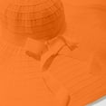 thumbnail image 5 of CheerKidz Women's Wide Brim Foldable Sun Hat with Bow Detail Color-Block Beach Bucket Hat Fashionable Outdoor UV Protection Cap (Orange,Free Size)., 5 of 8