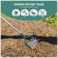 thumbnail image 4 of Cultivador rotativo de jardín YEELOR, cultivador manual de aluminio, 4 of 7