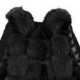 thumbnail image 6 of Wdfiry Overcoats For Women Long Sleeve Ladies Warm Faux Fur Coat Jacket Winter V-Neck Solid Long Outerwear, 6 of 6
