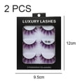 thumbnail image 2 of 6 Pair Fluffy Lashes 3d Mink Lashes Long Thick False Eyelashes Lashes Makeup Mink Eyelashesa, 2 of 5