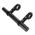 thumbnail image 4 of jinwen Bike Handlebar Extender Double Rod Bike Light Holder 20cm Speedometer Mount Holding Bracket Flashlight Mounting Rack for Lamp Black, 4 of 9