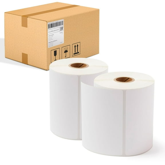 White Direct Thermal Shipping Labels, 1 Inch Core Rolls, 4000 Count, 4 x 6 in